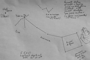 La carte pour observer la comète